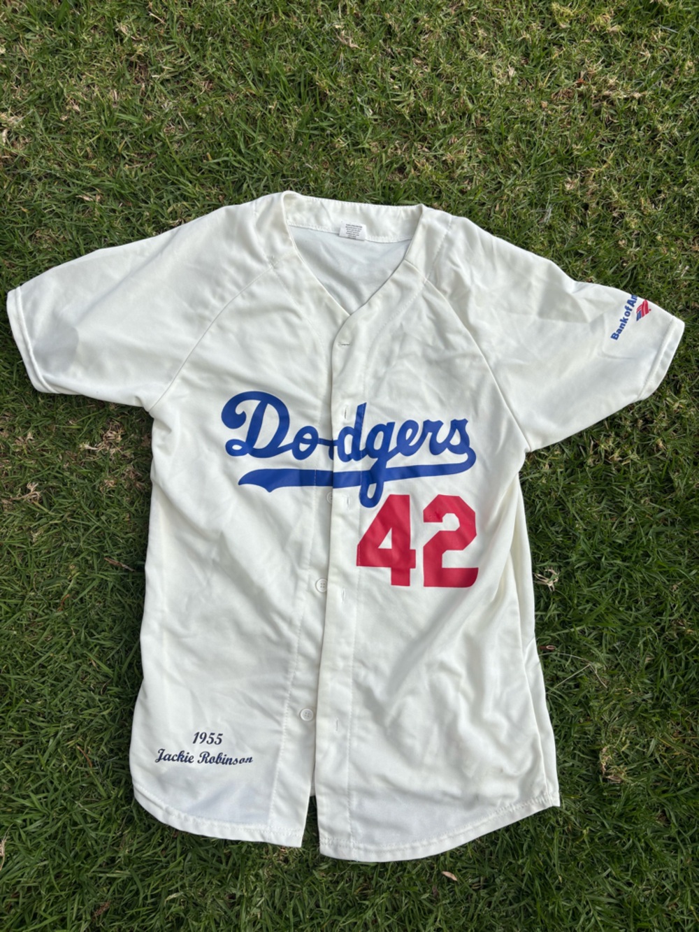 Dodgers Jackie, Robinson 42 White Baseball Jersey